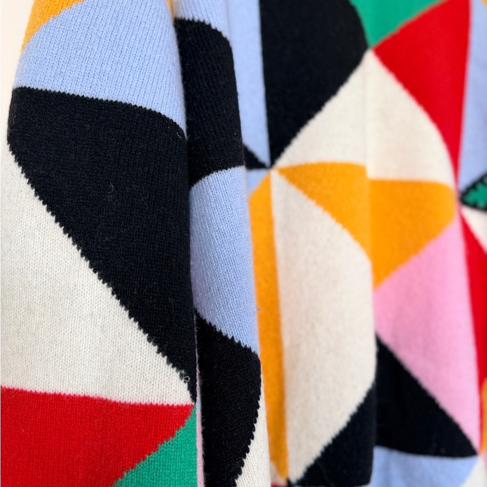 Tibi Patchwork Intarsia Sweater - Picture 4 of 9